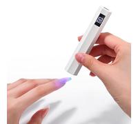 UV Nail Lamp, Handheld Fast Curing Mini Light with 2 Timers LCD Display, Rechargeable Portable for Gel Nails Art and Home DIY Manicure