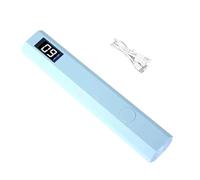 UV Nail Lamp - LED Gel Nail Dryer 48W Digital Display Manicure Curing Device with USB Charging Fast Curing Gel Beauty Tool for Home Salon A
