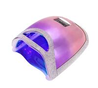 UV Nail Lamp, Portable Nail Art Light Therapy Machine Charging Smart Induction Roasting Quick-drying Color Diamond Lamp(Gradient Purple)