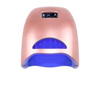 UV Nail Lamp, Portable Nail Art Light Therapy Machine Charging Smart Induction Roasting Quick-drying Color Diamond Lamp(Gold rose)