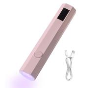 UV Nail Lamp - Small Gel Polish UV Lamp Light - LED Display, Portable Rechargeable Dryer with 2 Timers for Women Girls Fast Nail Extension