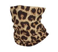 UV Neck Gaiter, Headband Neck Warmer Face Cover Tube Half Face Mask Scarf Balaclava,Leopard Print