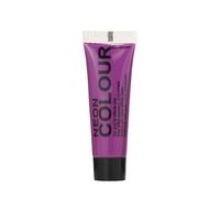 Uv neon face paint Purple. UV reactive easy wash off sweat proof face and body paint.