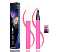 UV Neon Glow Face Paint Pen for Art & - Fine Tip Fluorescent Pink Paint Marker for Festivals, Theatre Makeup & Blacklight Parties, Easy to Use Skin Safe Makeup for Bold Glowing Eye Designs