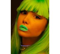 Neon UV Lipstick by Moon Glow - Intense Green - Bright Neon Coloured Lipstick - Glows under UV