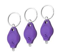 UV Note Checker Mini LED Keyring Torch Portable Pocket Ultra Violet Flashlight for Money Checker Fluorescence Agent Detection Outdoor Camping Hiking Traveling and Emergency Lighting(Purple) (3)