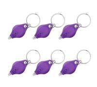 UV Note Checker Mini LED Keyring Torch Portable Pocket Ultra Violet Flashlight for Money Checker Fluorescence Agent Detection Outdoor Camping Hiking Traveling and Emergency Lighting(Purple) (6)