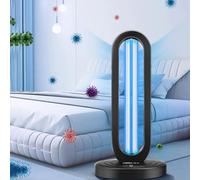 ＳＥＡＦＩＯＺ UV Ozone Germicidal Light, Germicidal Remote Control Timer, Disinfection Sterilization Deodorization Table Lamp, Home/Car/Pet Cleans Air UVC Light, 3-Speed Timing, 38W