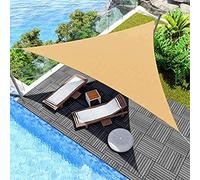 UV Protect Sun e Sail 9.5x9.5m - Tear Resint Polyester Outdoor Canopy with Fixing Kit for Patio, Garden, Backyard - Cream Color, Weather-Resint e Solut
