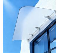 UV Protection Awning for Doors & Windows - Multi-Sized Polycarbonate Canopy, Rain Shield, Easy Installation, 50x340cm Weatherproof Cover