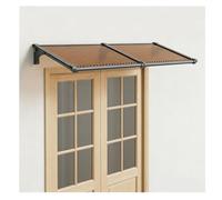 UV Protection Awning for Doors & Windows Waterproof Polycarbonate Canopy 20° Slope Rain & Snow Shield 150x280cm Outdoor Shelter Durable & Stylish Cover