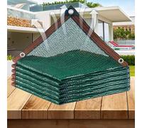 UV Protection Canopy Fabric 55% - Breathable Green 7x9m (23.29x29.5ft) Sun Sail with Grommets for Garden, Greenhouse, and Patio - Durable Outdoor Shade Solution