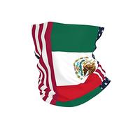 Uv Protection Face Shield American Mexico Flag Headband Stylish Half Face Headwear For Workout Yoga Skiing