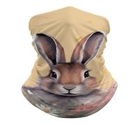 UV Protection Face Shield, Bandana Rabbit And Butterfly Multifunctional Half Face Headwear for Sports Workout Women