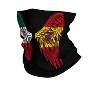 UV Protection Face Shield,Mexico Mexican and Spain Spanish Flag wing,Headwear Comfortable Neck Scarf for Tennis Workout Men 26X30cm