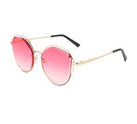 Uv Protection Fashion Big Frame For Women's Sunglasses, Outdoor Street Shooting Vacation Beach Glasses (Color : C, Size : Medium)(C)