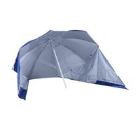 UV Protection Fishing Beach Umbrella Brolly Shelter /w Side Panel Tent Blue
