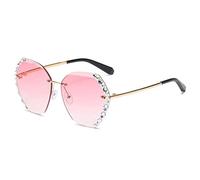 Uv Protection For Women's Sunglasses with Big Frame Street Style, Beach Glasses for Outdoor Vacation (Color : C, Size : Medium)(C)
