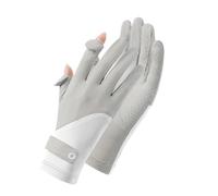 UV Protection Gloves 2 Pair Summer Gloves Sunscreen Ladies Outdoor Driving Cycling Fitness Cool Flip Quick Dry Sunscreen Gloves(Blue)