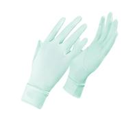 UV Protection Gloves 2 Pair Sunscreen Ice Silk Gloves Female Summer Sun Protection Gloves Cycling Driving Running Mittens Thin Gloves(Blue)