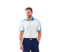 UV Protection Golf Polo Shirt Island Green White XL