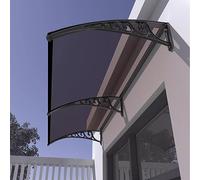 UV Protection Polycarbonate Door Canopy Modern Outdoor Awning for Front/Back Door Rain & Snow Shelter Cover 72" Size (60x420cm/24 x165) with Hardware