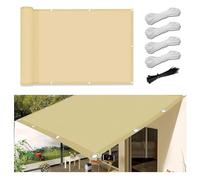UV Protection Rectangular Outdoor Sun Shade Sail 98% - Breathable Canopy with Grommets for Garden Terrace Balcony - Yellow 1.5×1.6M Sunshade Cover