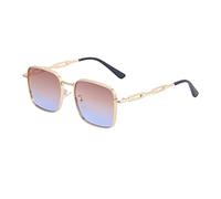 Uv Protection Retro Men and For Women Box SunglassesInternet Celebrity Live Streaming (Color : C, Size : Medium)