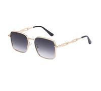 Uv Protection Retro Men and For Women Box SunglassesInternet Celebrity Live Streaming (Color : F, Size : Medium)