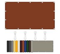 UV Protection Shade Cloth 180x300 cm - Versatile Sun Shade Sail with Fastening Ropes for Patio Backyard Garden Outdoor Activities - Rust Red Color Various