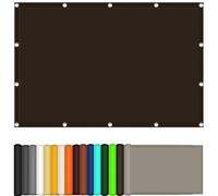 UV Protection Shade Cloth 2.2 x 2.6m98% UV Ray Blocker for Balcony Outdoor Garden PoolBrown Sunshade Fabric with Cable Ties for Effective Sun Protection
