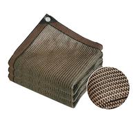 UV Protection Shade Cloth with Grommets 90% Sun Block for Plants Fences Balconies - Various Sizes: 4x5 2x2 3x3 4x4 2x6 3x5 1x8 6x8 5x6 2x3 3x4 2x10m - Brown (3x12m)