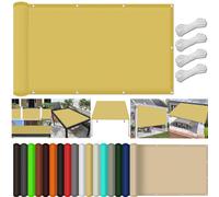 UV Protection Shade Net 100x100 cm Customizable Canopy Fabric 98% UV Block Water-Resistant Sailcloth Ideal for Balcony & Garden Cream Color Sunshade