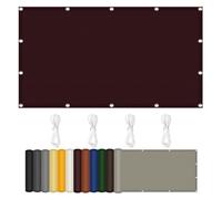UV Protection Shade Net 110x260 cm, Rollable Canopy with Grommets for Outdoor Use, Perfect for Patio, Balcony, Garden, Parties - Wine Red, Various