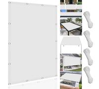 UV Protection Shade Net 150x600 cm 98% UV Block Waterproof Privacy Screen & Windbreak Tarp for Balcony & Garden Durable Outdoor Canopy White