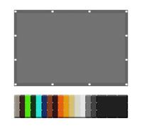 UV Protection Square Sun Shade 120x550cm - Weatherproof, Tear-Resistant Canopy with Grommets, No Drilling Required for Balcony or Terrace, Light Grey Wind Protection Screen