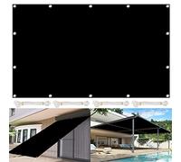 UV Protection Sun Shade Sail 5.5x7M Weather-Resistant Canopy Netting with UV Block Perfect for Garden Balcony Patio - Includes Fastening Ropes Black 21985