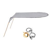 UV Protective Sun Shade Canopy for Kayak Canoe For Single Person Waterproof Cover with Easy Assembly Features (Grey)