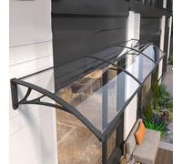 UV & Rain Resistant Out Canopy for Front Door TransparentPatio Shelter 60150cm Widths Ideal for Home Protect 120x270cm (47x106)