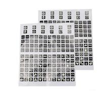 UV Reactive Glow in the Dark Rocker Switch Sticker Kit for Car Boat Truck Marine Dashboard and Circuit Panel Use