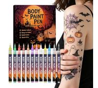 UV Reactive Halloween Makeup Face Body Paint Sticks 12 Colours Waterproof
