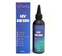UV Resin 120 g Crystal Clear, UV Curing, DIY Art Pendants, Earrings, Necklaces, Bracelets, Epoxy Resin Accessories, UV Glue, UV Resin for Jewellery Making