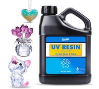 UV Resin - 500g Crystal Clear Low Odor Ultraviolet Curing Hard Type Glue Epoxy Resin for DIY Jewelry Making, Crafts - Transparent Bubbles Free Solar Cure UV Resin for Resin Mould, Casting, Paintings