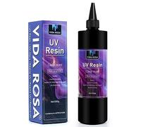UV Resin 500g- VIDA ROSA RESIN Crystal Clear Hard Ultraviolet Curing Epoxy Resin For Jewellry Making Art Pendants, Earrings, Necklaces, Bracelets, Nail Art Accessories,