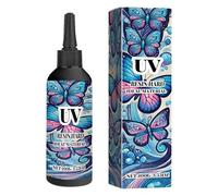 UV Resin Hard Glue - UV Epoxy Resin Clear Hard,100g Crystal Drip For Dried Flowers, High Gloss Curing Glue for Jewelry Crafts, Art Craft Christmas Ornaments