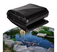 UV Resint Black Pond Liner - & Flexible Waterproof Solut for Outdoor Fish Po, Waterfalls, & Water Gardens - Easy Cut Sizes 4x6m, 5x8m, 6x10m