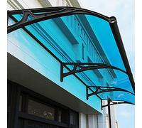UV Resint C Acrylic Sheets - Waterproof Garden Roof Panels & Front Door Canopy with Draina - Window Canopy for Patios - Aluminum Brackets Included, Weatherproof Outdoor Shelter