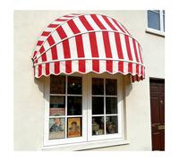 UV-Resint Foldable Canvas Dome Canopy - Waterproof Windproof Outdoor Shelter for Garden & Porch Easy Inflate Red 145x50x50cm