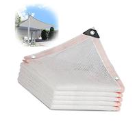 UV Resint Tarp with Grommets - Versatile Sun e for Plants, Patios, Canopies & Gardens - White e Sail in Sizes 3.3ft to 20ft for Ultimate Outdoor Protect