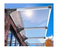 UV-Resint Window ning Canopy, Outdoor Patio e for Doors & Porches, Heavy-Du 5mm Double-Layer Protect Against Rain, ow, Hail - 130x150cm (51x59in)